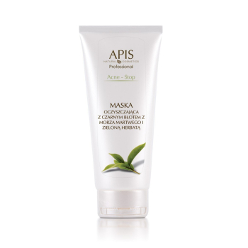 APIS Acne-Stop maska oczyszczająca z czarnym błotem 200ml